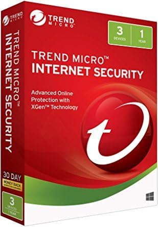 Trend Micro Internet Security | 2018 (3 PC's- 1 Year) Media less- Download