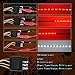 YITAMOTOR 60 inches LED Truck Tailgate Light Bar Strip, Double Row, Flexible Red White Reverse Stop Turn Signal Running Lights Stip for SUV RV VAN Trailer Pickup Car Towing Vehicle, No-Drill