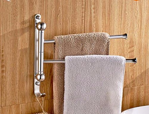 USDFJN Towel Holder Bathroom Stand Shelf Aluminum can be rotated 2 months 31 * 26cm
