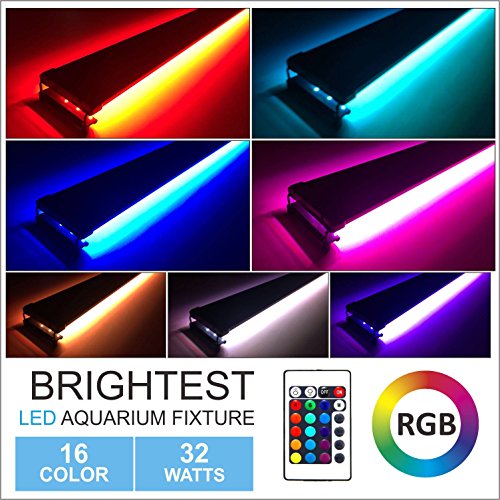Barrina 48 Inch Aquarium Hood Lighting Color Changing Remote Controlled