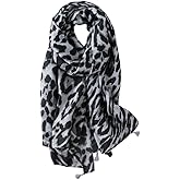 Beslen Scarf for Women Lightweight Fashion Printed Cotton Scarves Boho Fringed Shawl Wraps