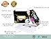 Polite Society Recipe Cards and Box Set - 24 4x6 Recipe Cards - Sturdy Tin Box - Sleek Black with Gold Finish and Floral Print - Store and Protect your Favorite Recipes