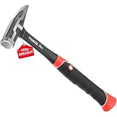 Meiwaltee 20 oz One-piece Forged Engineer Hammer, Sheet Metal Hammer 850g, Non-slip Rubber Grip For Construction, Gardening, Home Improvement
