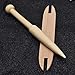Monrocco 2pcs Natural Wooden Shuttles Weaving Sticks Weaving Accessory Bundle Handcrafts Tool for Knitted Crafts