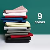 NTBAY Egyptian Cotton Fitted Sheet 500 TC Light Grey 30cm Deep Pocket view 7
