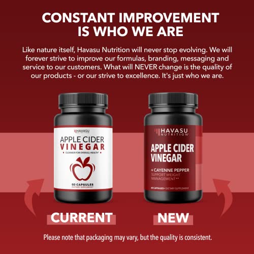 HAVASU NUTRITION Apple Cider Vinegar Capsules with 500mg Apple Cider