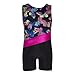 PHOEBE CAT Little Girls Gymnastics Leotard Sparkle Ribbon Stripe Rainbow Colorful Athletic Biketard 2-10 Years