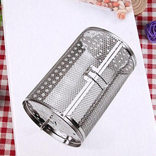 Leoie Rotisserie Grill Roaster Drum Oven Basket Baking Fit for Coffee Beans Peanut BBQ