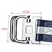 QISHI YUHUA Men's Web Belt Canvas belt,Blue Streak 110cm