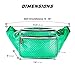 SoJourner Mermaid Rave Fanny Pack - Packs for festival women, men | Cute Fashion Waist Bag Belt Bags (Holographic Green)