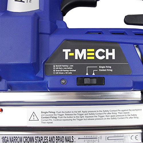 Nagelpistole Akkutacker Elektrotacker Tacker Nagler Magazinnagler Druckluftgeräte Kabellos mit 300 Gratis Nägel und 300… – Bild 6