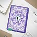 Hocase iPad 2/3/4 Case, Shockproof Heavy Duty Protection Silicone Rubber+Hard Plastic Hybrid Dual Layer Slim Protective Case for iPad 2nd/3rd/4th Generation (9.7-inch) - Purple Mandala Flowers
