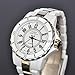 Ohsen White Color Womens Ladies Quartz Wrist Watch with 8 Color LED
