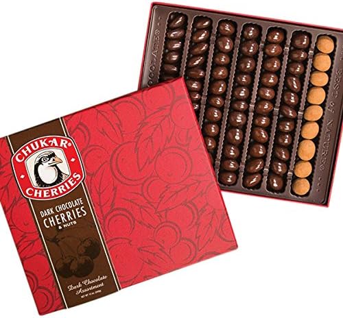 Chukar Cherries Dark Chocolate Cherries &amp; Nuts Assortment Gift Box