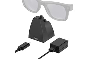 UNDERHUB Charging Stand & Cable Compatible with Wayfarer Headliner Skyler Smart Glasses, Mini and Portable, USB-C Smart Glasses Charging Dock with 59" Charging Cable