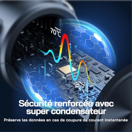 4K Dashcam Voiture Avant Arrière, Wi-FI Caméra Voiture, Grand Angle 170° G-Capteur, Caméra Embarquée Voiture avec Mode Stationnement 24H, Vision Nocturne, Enregistrement en Boucle