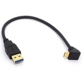 GLHONG 25CM USB Type C Extension Cord Gold Plated