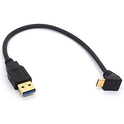 GLHONG 25CM USB Type C Extension Cord Gold Plated