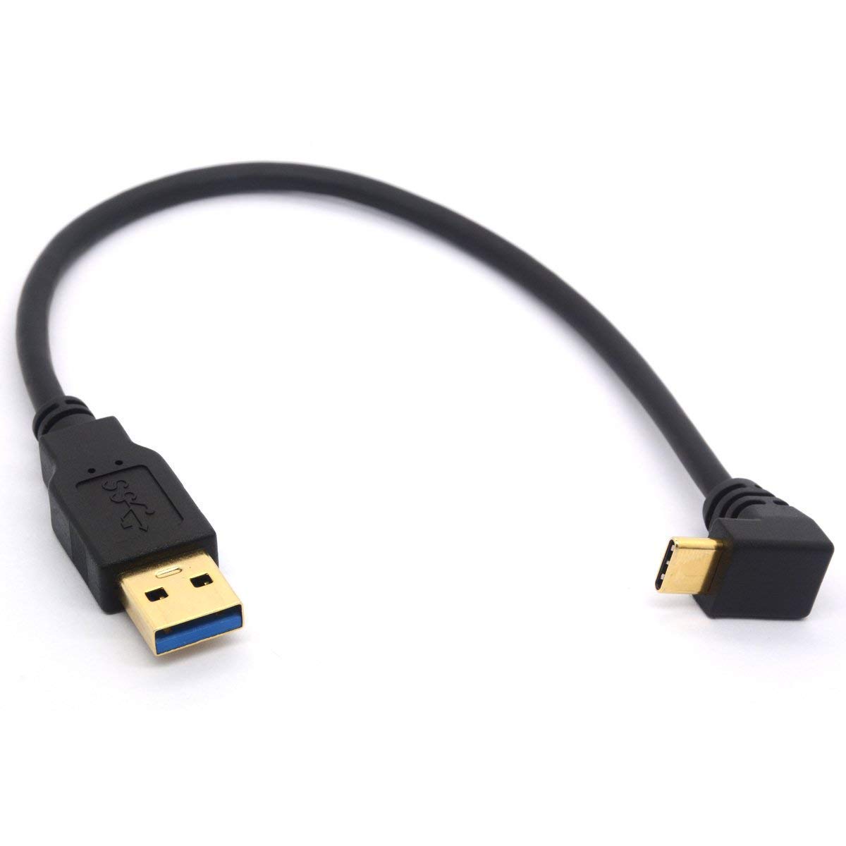 GLHONG 25CM USB Type C Extension Cord Gold Plated