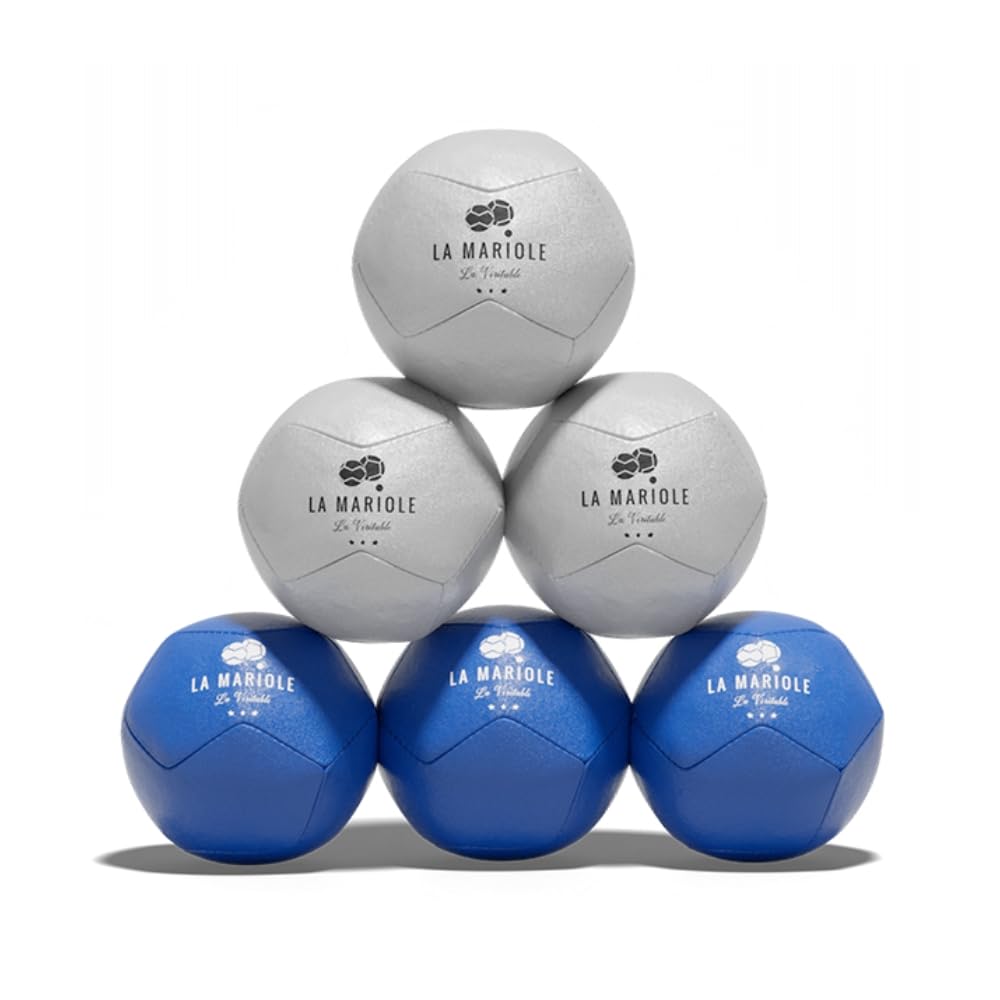 La Mariole – Boccia-Kugeln für alle Terrain Innen und Außen – Offizielles Pack V4 (Blau und Grau) 2