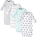 Hudson Baby Unisex Cotton Gowns, Gray Elephant, 0-6 Months