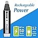 Rechargeable Nose Hair Trimmer-KEDSUM 4 in 1 Professional Nose Trimmers,Nose Ear Hair Trimmer/Sideburn Trimmer/Eyebrow Trimmer/Beard Trimmer,Personal Electric Nose Hair Trimmer Kit for Men and Women