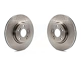 Front Disc Brake Rotors Pair For Honda Civic CR-V