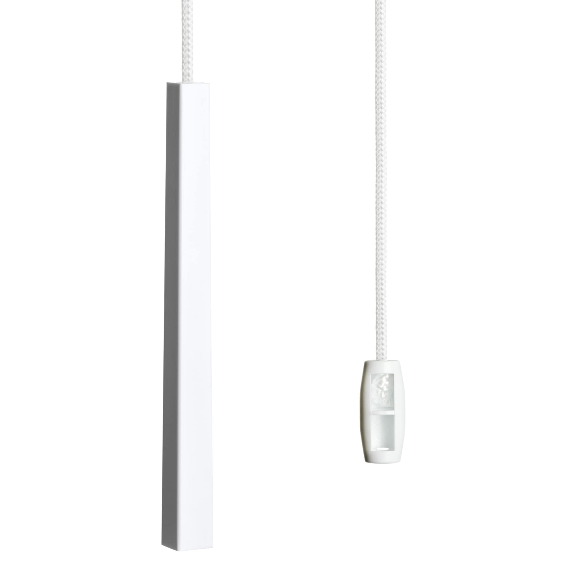 sleeklight Bathroom Light Pull Cord, String and Handle. Subtle Cube Effect, Modern Minimalistic Design (Ice White)