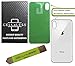 CELL4LESS Back Glass Replacement Compatible w/The iPhone X Including Wide Camera Hole, Adhesive & Removal Tool (Silver)