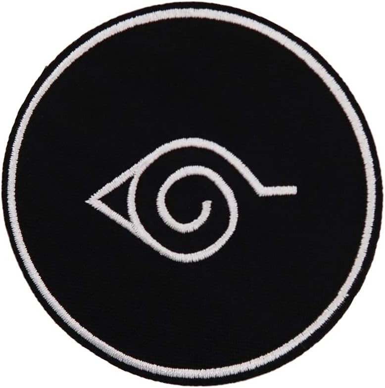 Mixed Media - Hidden Leaf Village Logo Embroidered Iron On Patch Anime Halloween Costume DIY