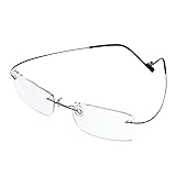Jcerki Frameless Myopia Glasses Men and women