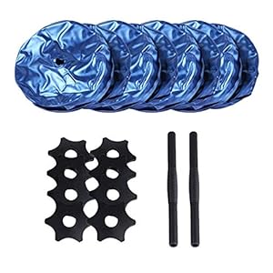 Elikliv Water-Filled Dumbbells Travel Dumbbells 10kg Adjustable Water Fillable Dumbbells Set for Men/Women Hand Weight Fitness Bodybuilding Gym Exercise Arm Muscle Training