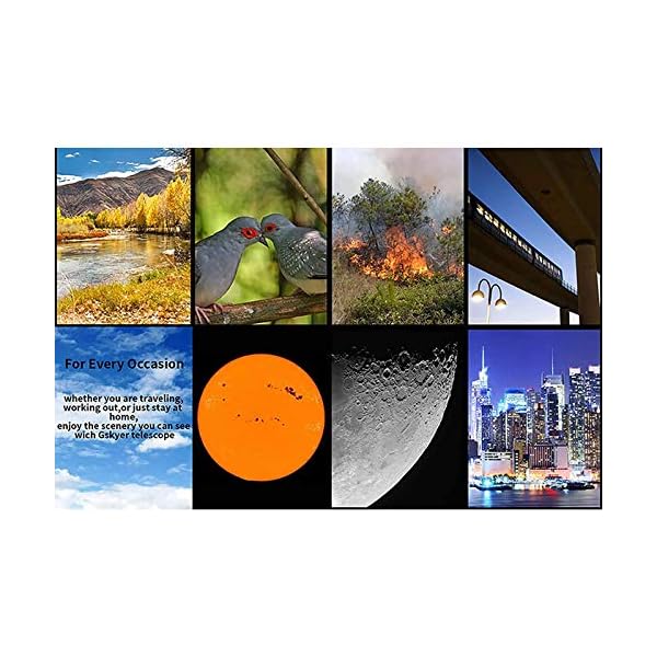 "N/A" Astronomisches Refraktor-Teleskop, Hohe Vergrößerung Outdoor Professional Astronomisches Teleskop 270x Monokular Optischer Refraktor-Design Tragbares Stativ – Bild 7