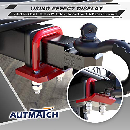 AUTMATCH Hitch Tightener AntiRattle Clamp, Heavy Duty Steel Stabilizer