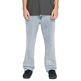 Volcom Men's Solver Denim Jean, Carolina Blue, 31x30