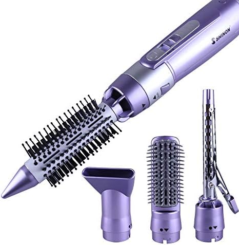 4-in-1 Hair Dryer Comb Multi-Function Set Hair Comb Hair Curler Hair Straightener Dual-Use Hot Air Comb Professional Hair Dryer Hairline Tourmaline Ceramic Wet and Dry