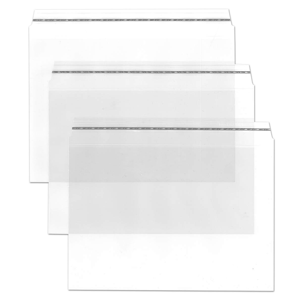 NEUSER PAPIER Transparent envelopes in DIN C5-50 pieces self-adhesive crystal clear postal envelopes made of transparent film 22.9 x 16.2 cm ideal for advertising, invitations and gifts from GUSTAV N