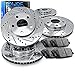 [COMPLETE KIT] eLine Drilled Slotted Brake Rotors & Ceramic Brake Pads