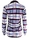 Ladies' Code Women's Knit Plaid Button Down Shirt Roll Up Sleeve
