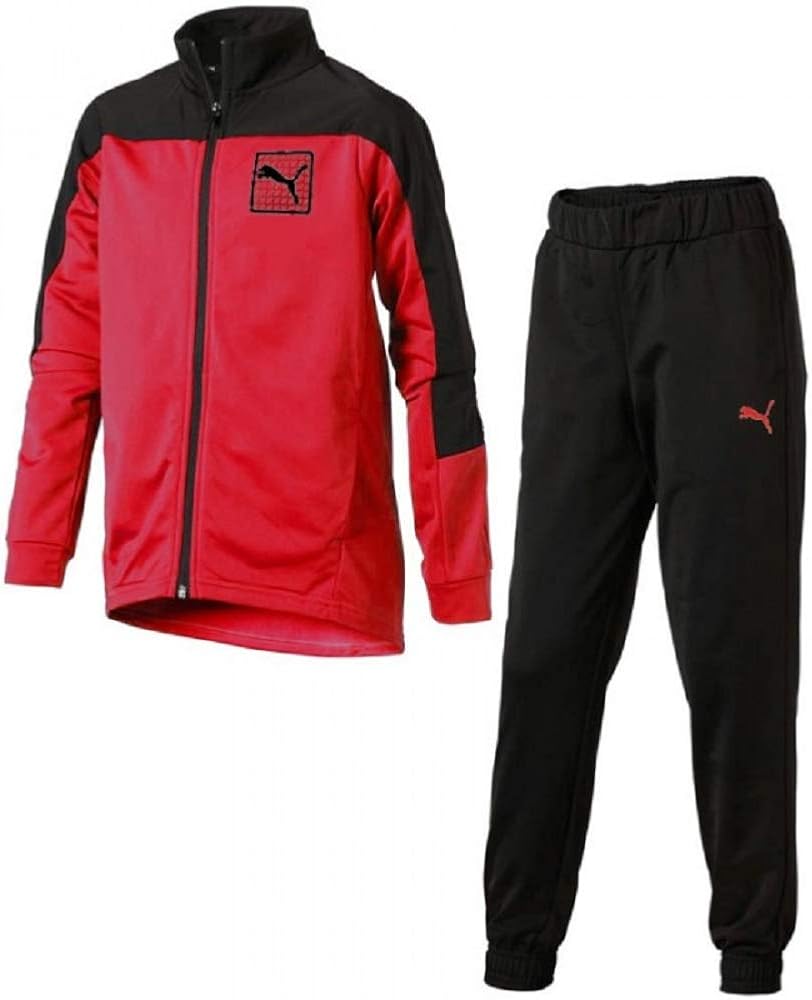 PUMA Poly Junior Tracksuit Red1112 Years Amazon.co.uk Clothing