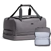 Knack Expandable Travel Duffel Bag, 35L-48L, 4-5 Day | Carry-on weekender has a 35L main compartment plus 13L hidden expansion for shoes or laundry and packs 4-5 days.