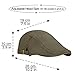 OMECHY Men's Cotton Flat Newsboy Cap Cabbie Ivy Duckbill Irish Cap Gatsby Driving Golf Beret Hat Army Green