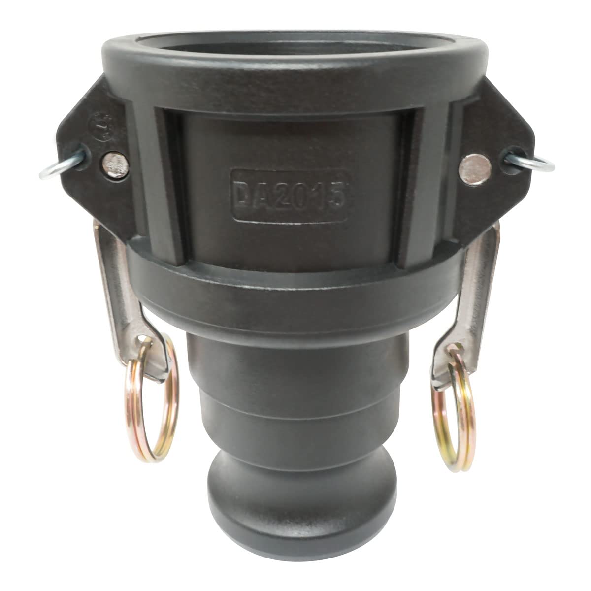 Photo 1 of Gloxco Poly Type DA Cam and Groove Hose Fitting, Reducer, 2? Female Coupler x 1-1/2? Male Adapter (CAM-2015-DA-PP)