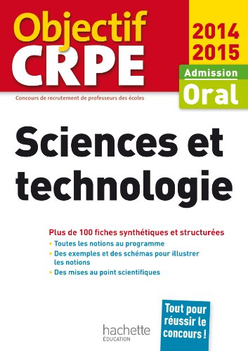 CRPE en fiches : Sciences et technologie by (Mass Market Paperback)
