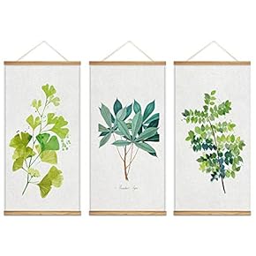 Simple Botanical Branches - 3 Panel Hanging Poster