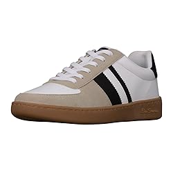 Ben Sherman Men's Hyde Sneaker, White/Black/Gum, 8.5