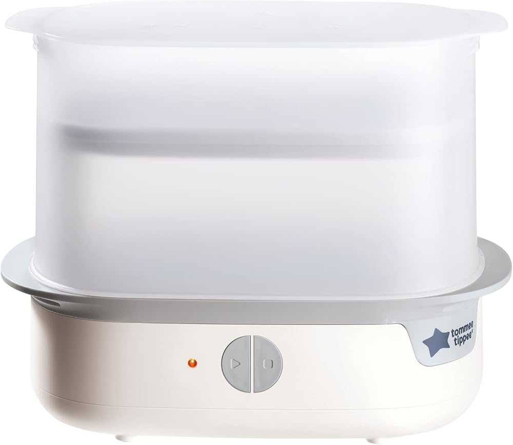 Tommee Tippee Supersteam Electric Steriliser 6 Bottles 5-Minute Cycle White