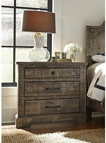 Progressive furnitureMeadow Nightstand, 31" x 17" x 31", Weathered Grey