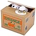Cute Stealing Coin Cat Money Box Panda Bank, White Cat