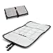 patu Roll Up Folding Travel Organizer Case for Cables, Memory Cards, Flash Disks, Earphones, Portable Hard Drives, Power Banks or Adapters, or Other Small Electronics and Accessories, Gray